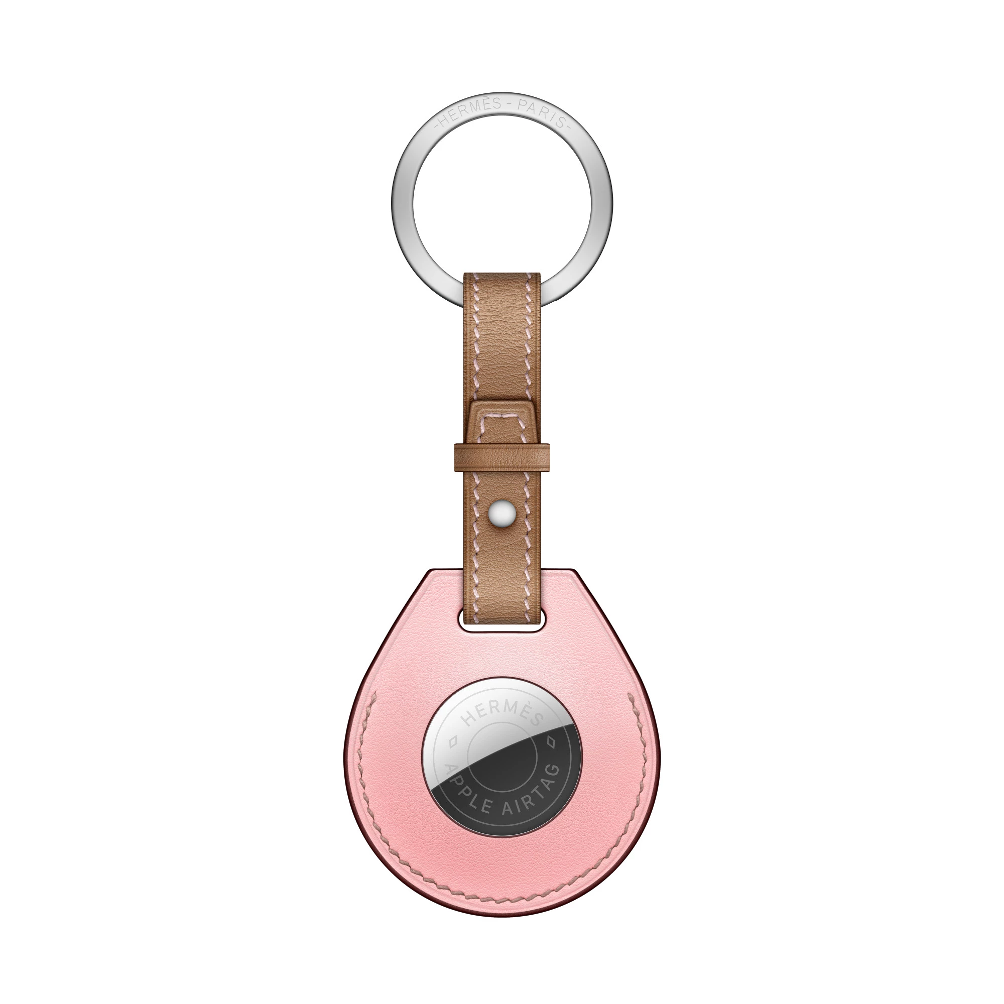 Apple AirTag Hermès Key Ring Rose Sakura (MNFW3)