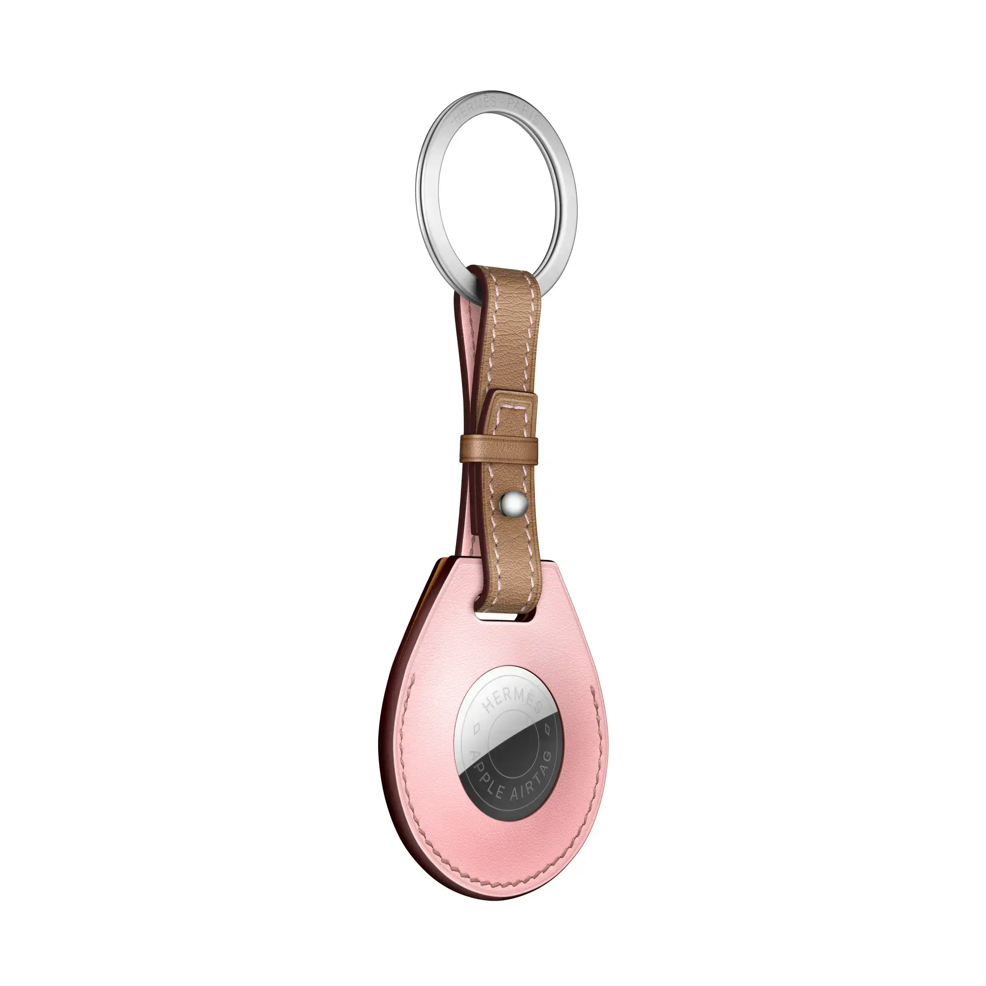 Купить Apple AirTag Hermès Key Ring Rose Sakura (MNFW3) выгодно в 