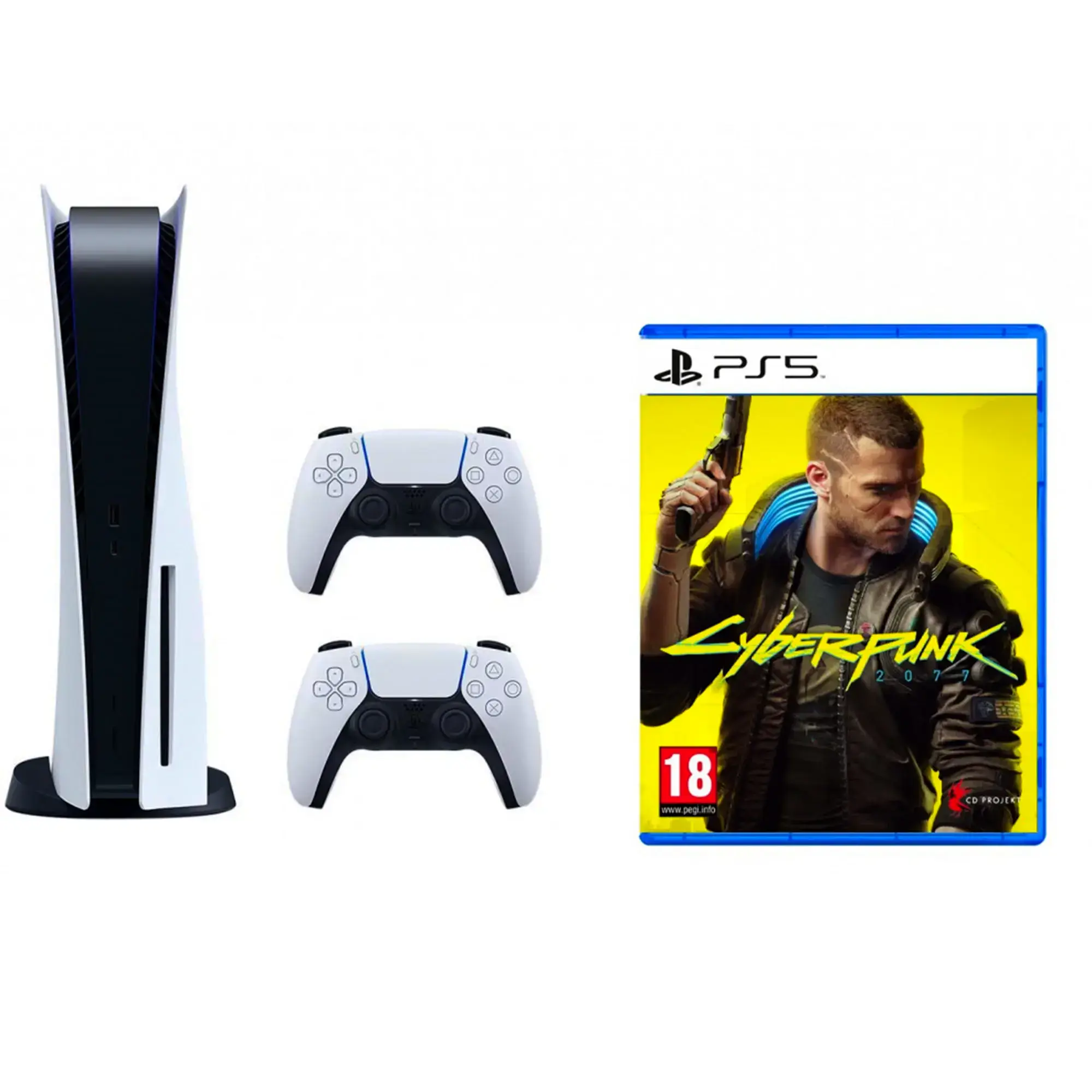 Игровая консоль Sony PlayStation 5 825GB + Sony DualSense + Cyberpunk 2077