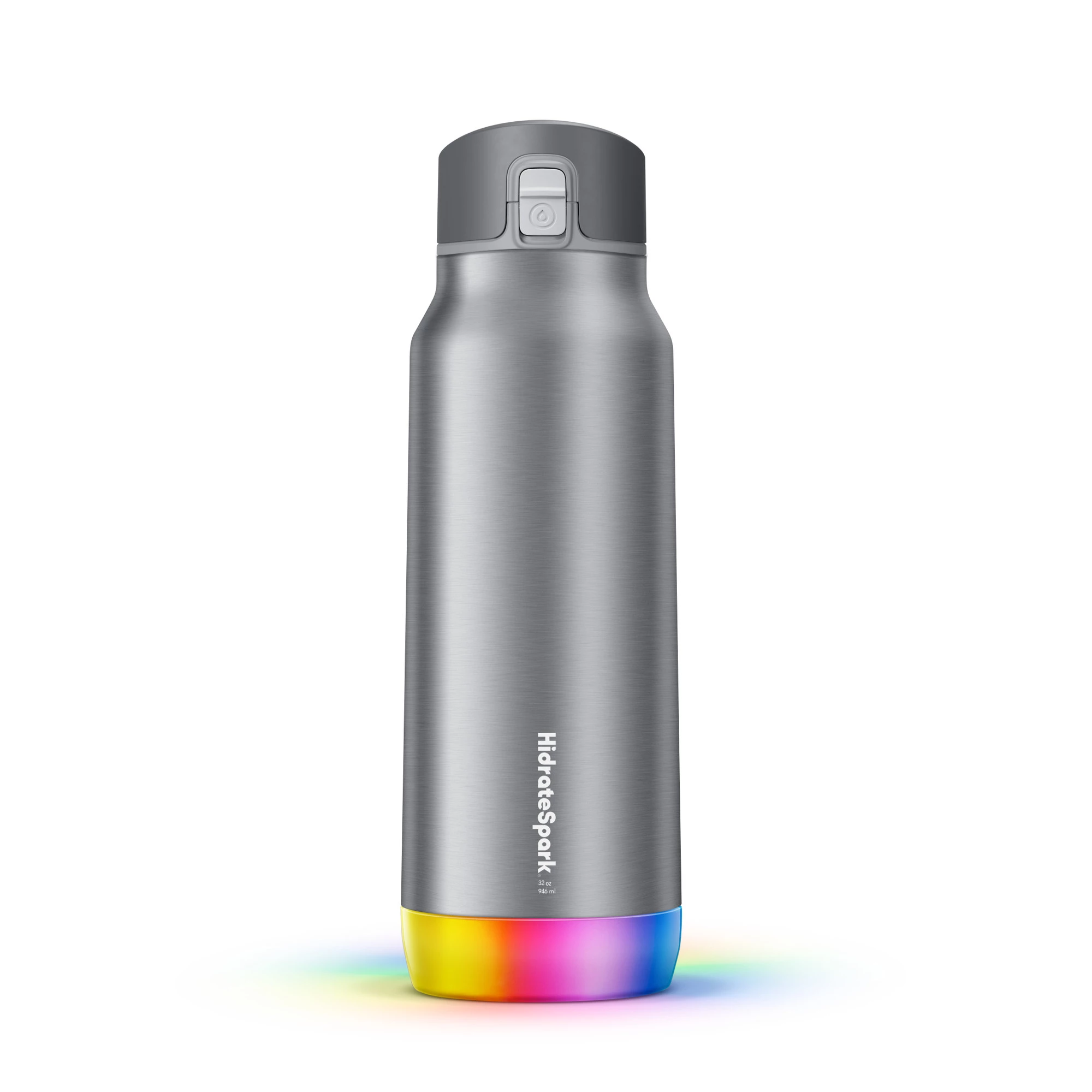 Умная бутылка для воды HidrateSpark PRO STEEL 32 oz/946 ml - Silver (HI-009-007)