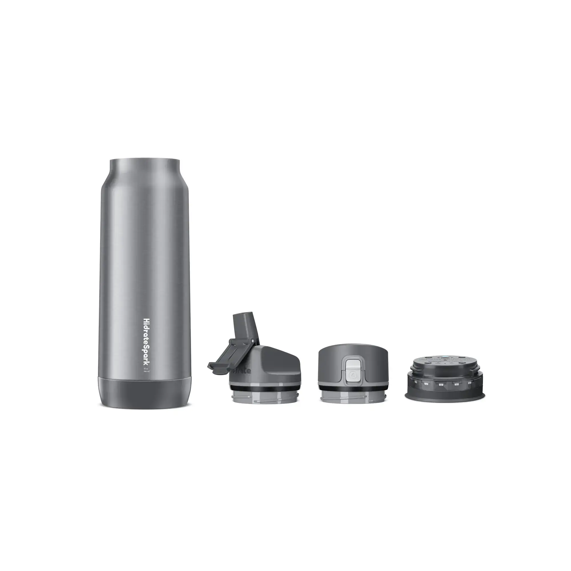 Розумна пляшка для води HidrateSpark PRO STEEL 32 oz/946 ml - Silver (HI-009-007)