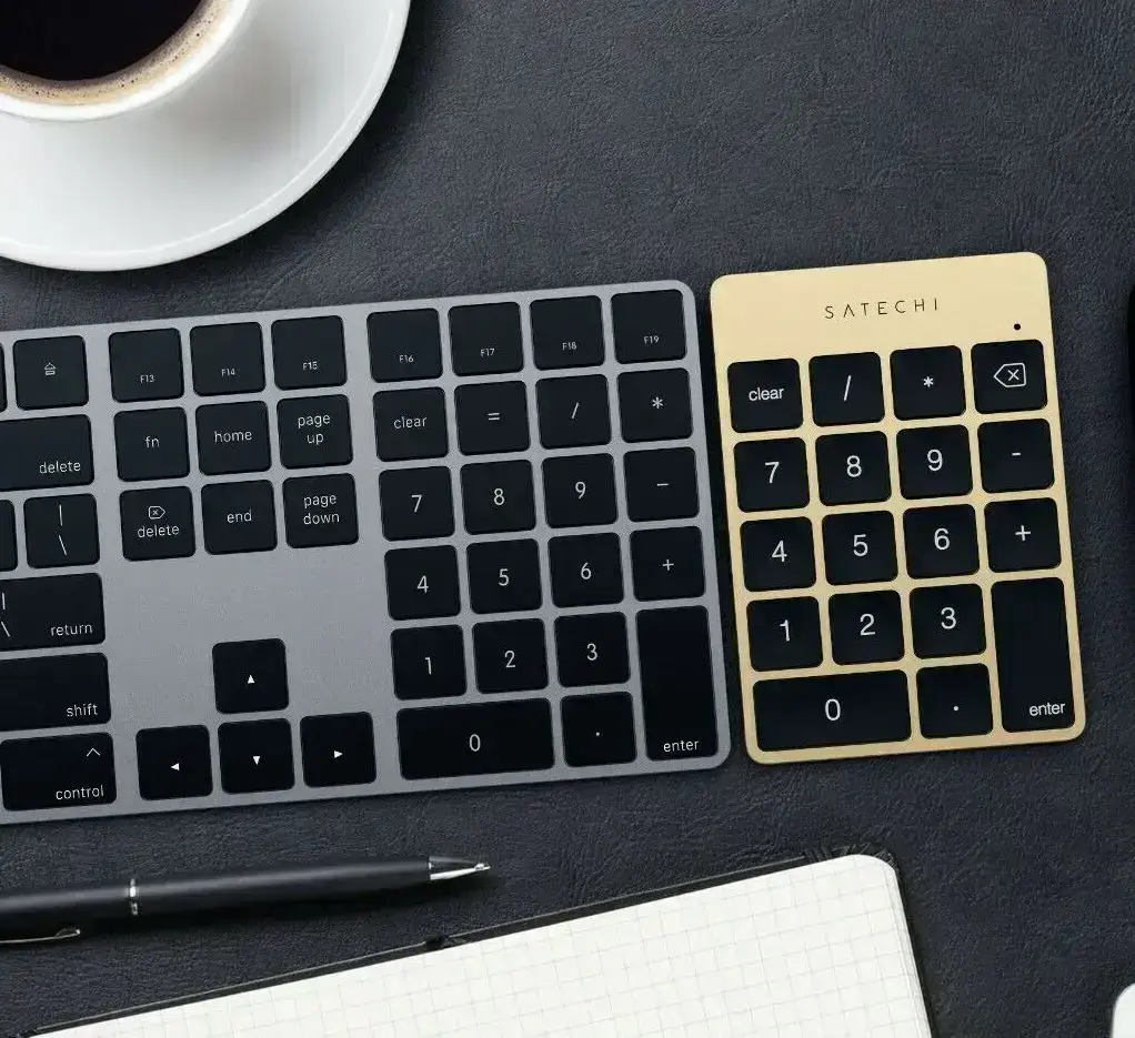 Клавиатура Satechi Aluminum Slim Rechargeable Bluetooth Keypad - Space Gray (ST-SALKPM)