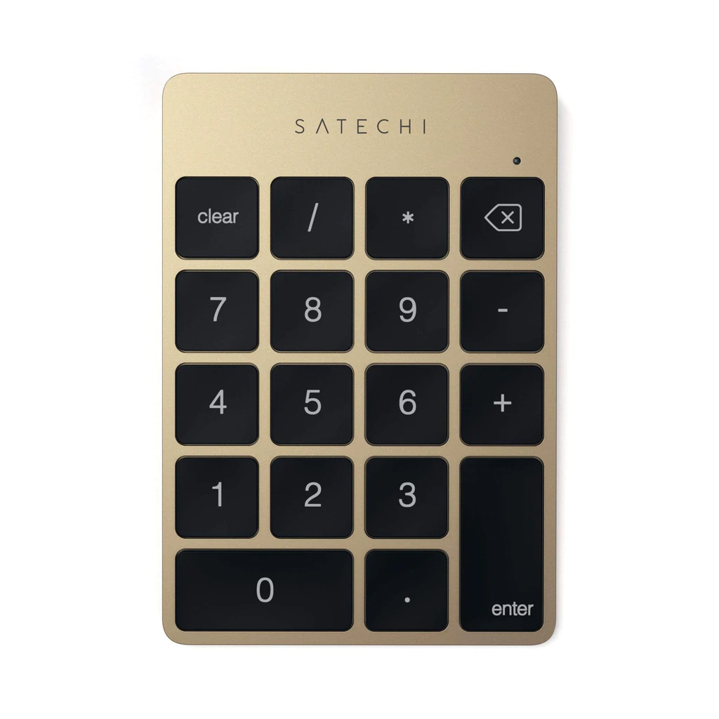 Клавиатура Satechi Aluminum Slim Rechargeable Bluetooth Keypad - Gold (ST-SALKPG)