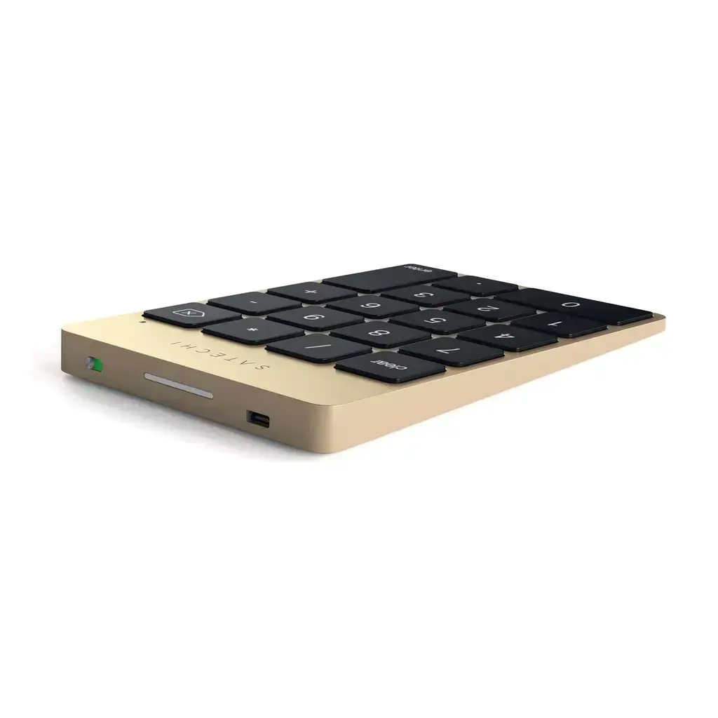 Клавиатура Satechi Aluminum Slim Rechargeable Bluetooth Keypad - Gold (ST-SALKPG)