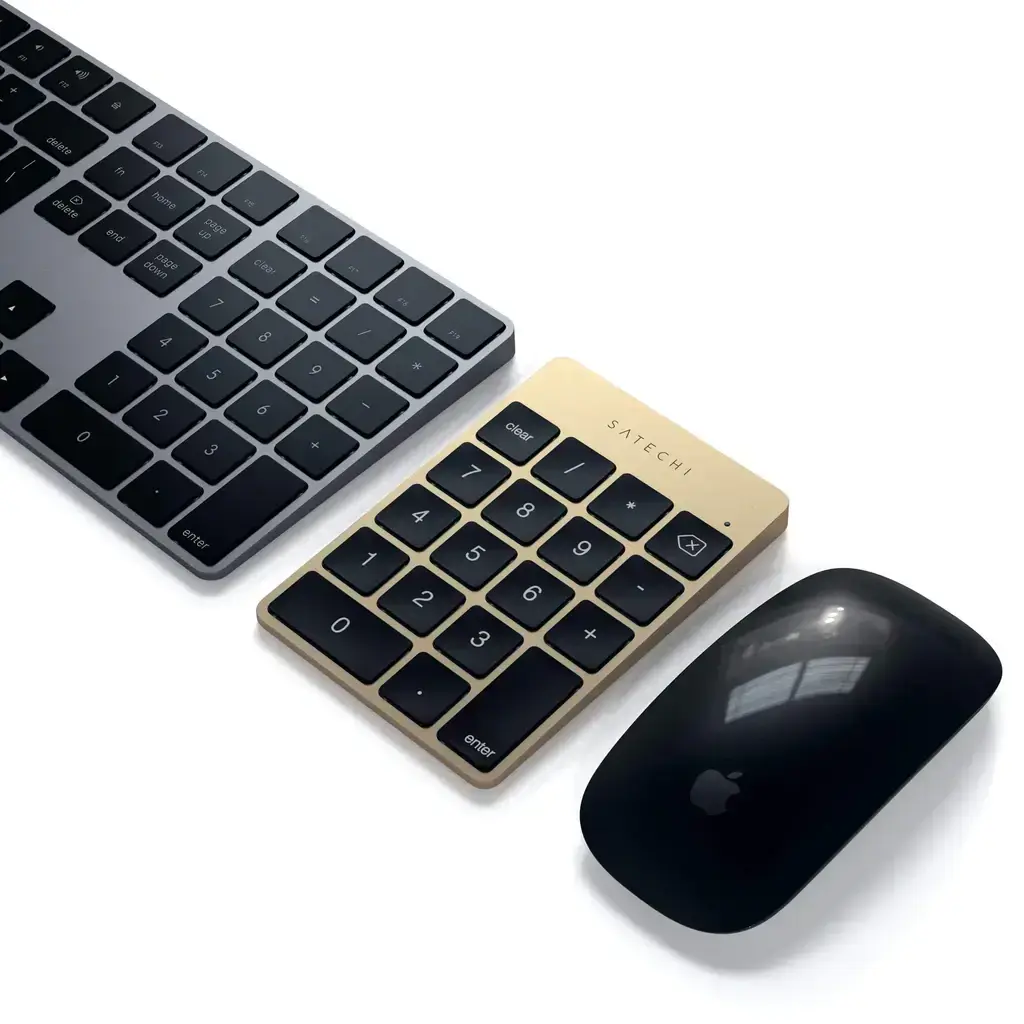 Клавиатура Satechi Aluminum Slim Rechargeable Bluetooth Keypad - Gold (ST-SALKPG)