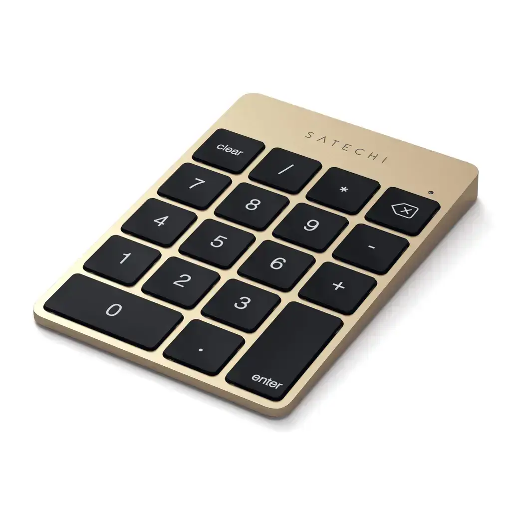 Клавиатура Satechi Aluminum Slim Rechargeable Bluetooth Keypad - Gold (ST-SALKPG)