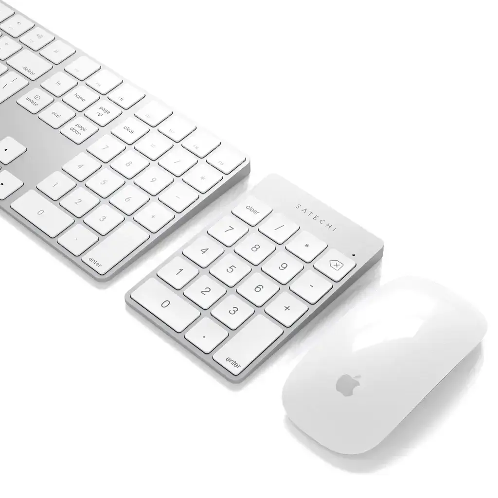 Клавиатура Satechi Aluminum Slim Rechargeable Bluetooth Keypad - Silver (ST-SALKPS)