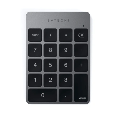 Клавиатура Satechi Aluminum Slim Rechargeable Bluetooth Keypad - Space Gray (ST-SALKPM)