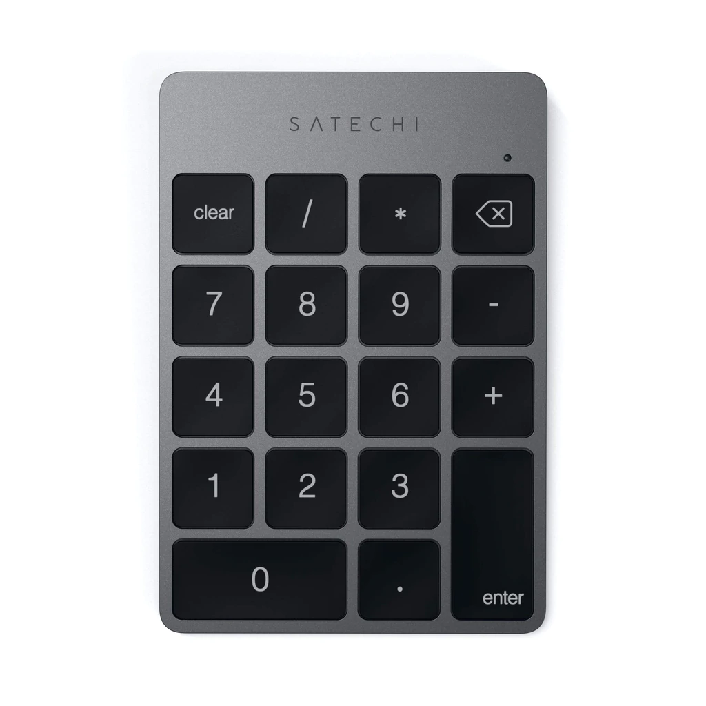 Клавіатура Satechi Aluminum Slim Rechargeable Bluetooth Keypad - Space Gray (ST-SALKPM)