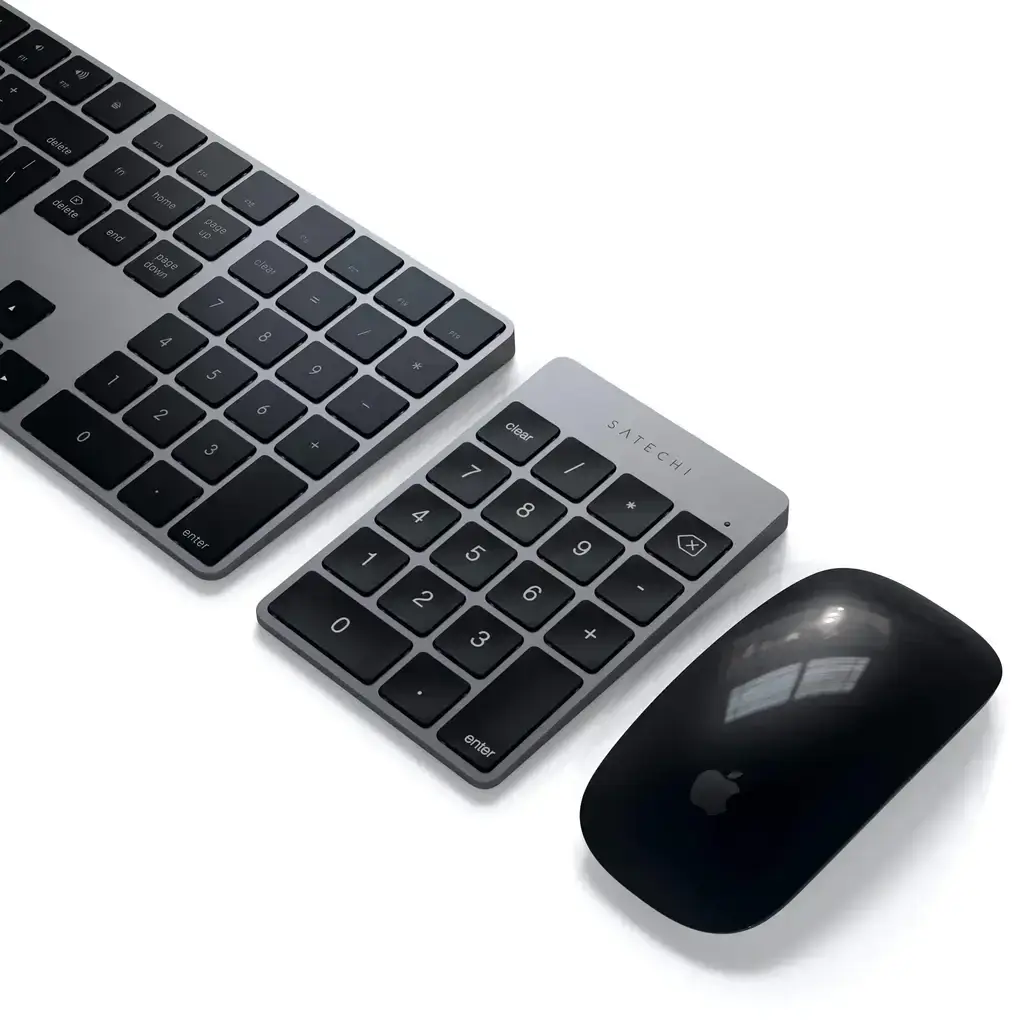 Клавиатура Satechi Aluminum Slim Rechargeable Bluetooth Keypad - Space Gray (ST-SALKPM)