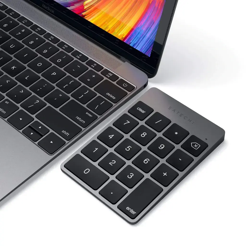 Клавиатура Satechi Aluminum Slim Rechargeable Bluetooth Keypad - Space Gray (ST-SALKPM)