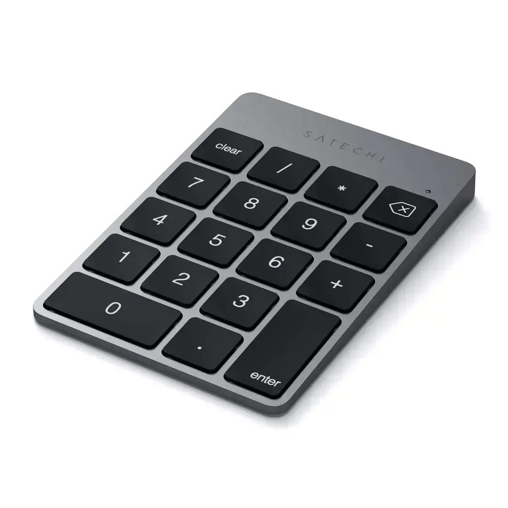 Клавиатура Satechi Aluminum Slim Rechargeable Bluetooth Keypad - Space Gray (ST-SALKPM)