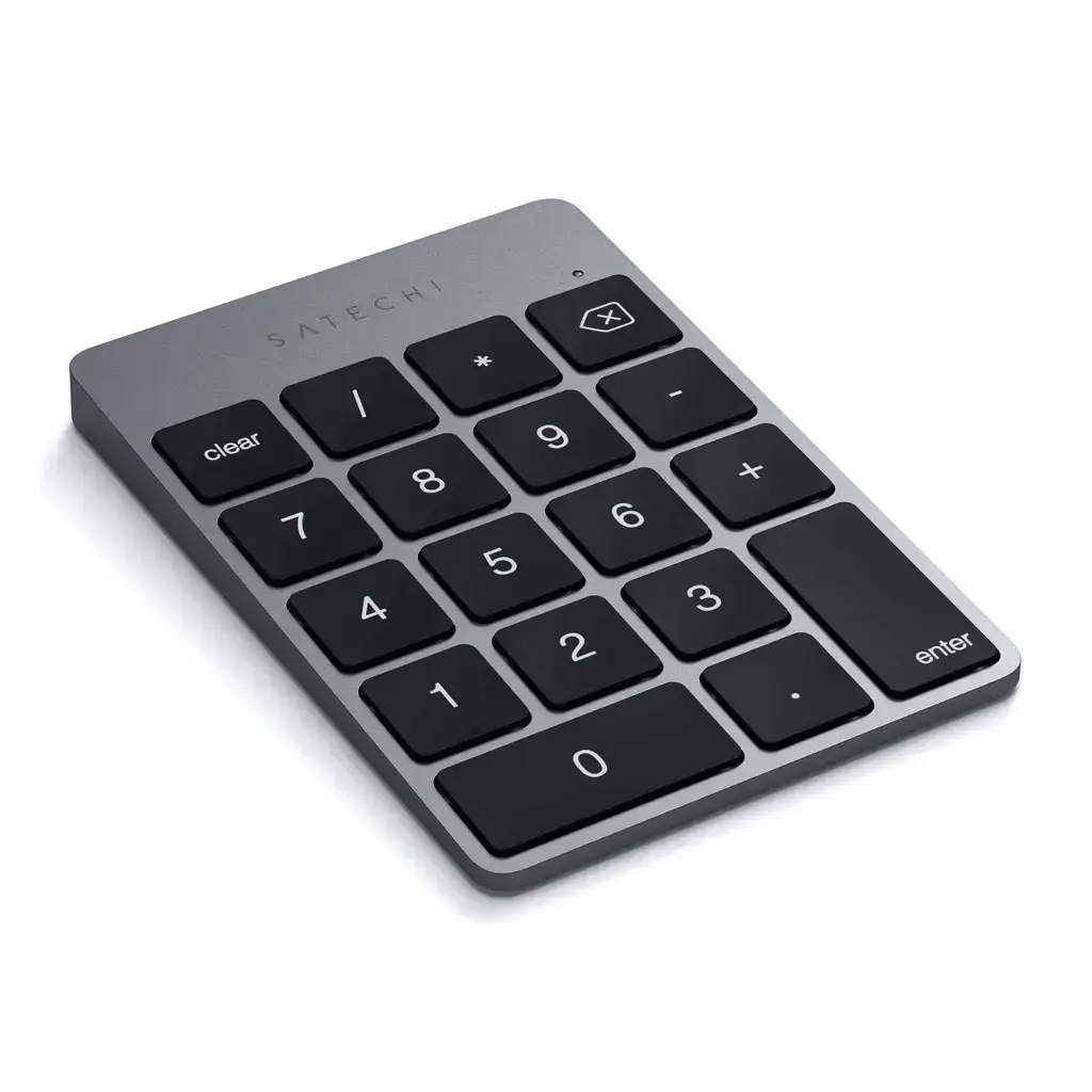Клавиатура Satechi Aluminum Slim Rechargeable Bluetooth Keypad - Space Gray (ST-SALKPM)