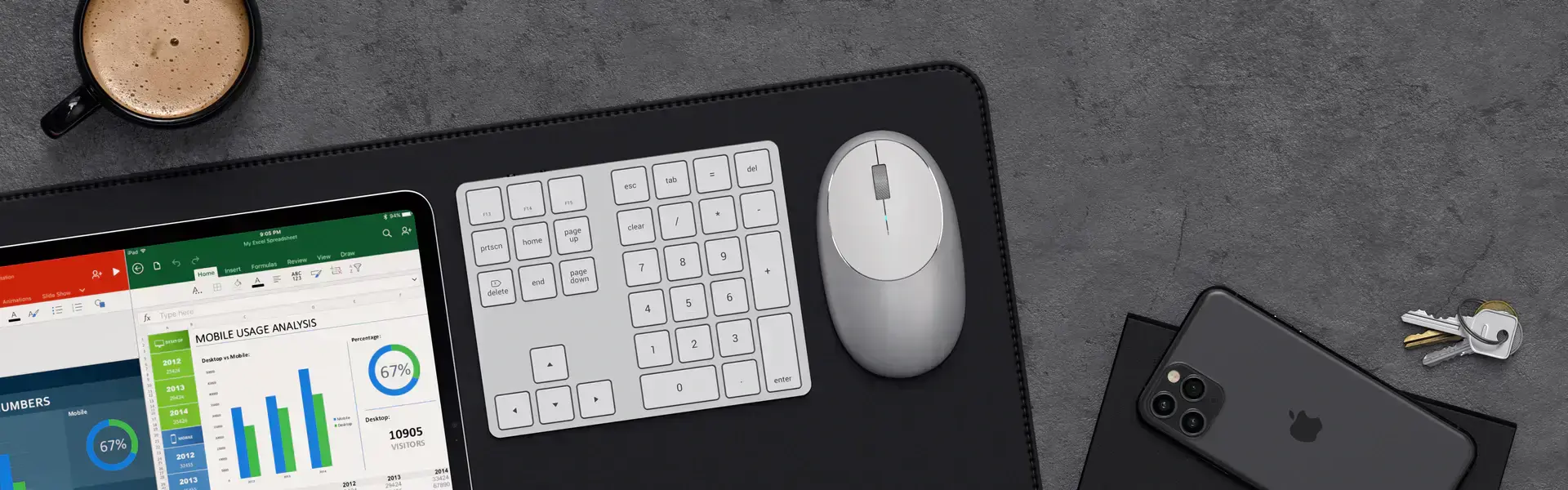 Клавиатура Satechi Bluetooth Extended Keypad - Silver (ST-XLABKS)