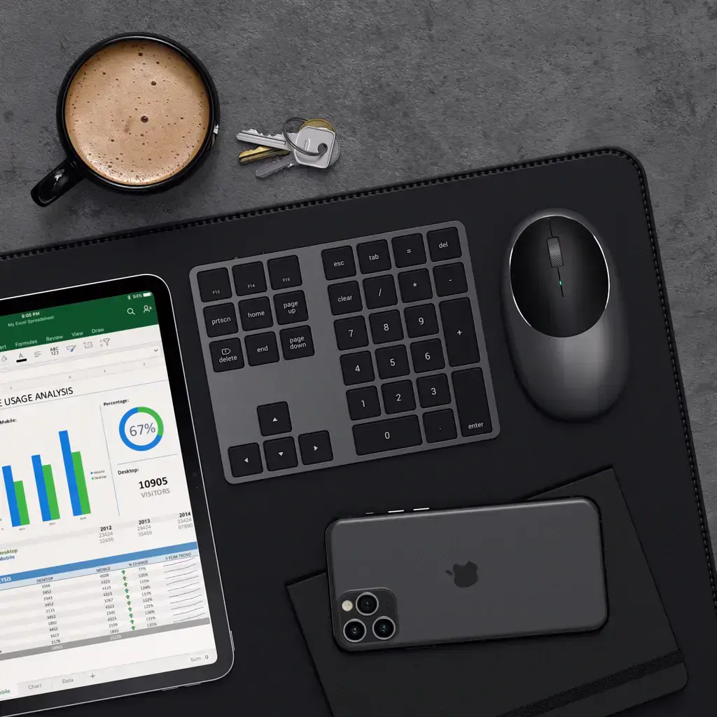 Клавиатура Satechi Bluetooth Extended Keypad - Space Gray (ST-XLABKM)
