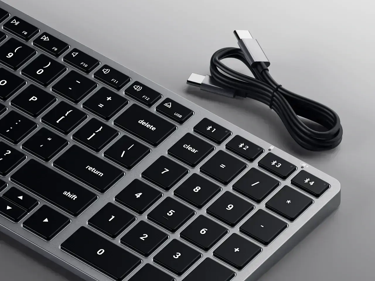 Клавіатура Satechi Slim X2 Bluetooth Backlit Keyboard (ST-BTSX2M)