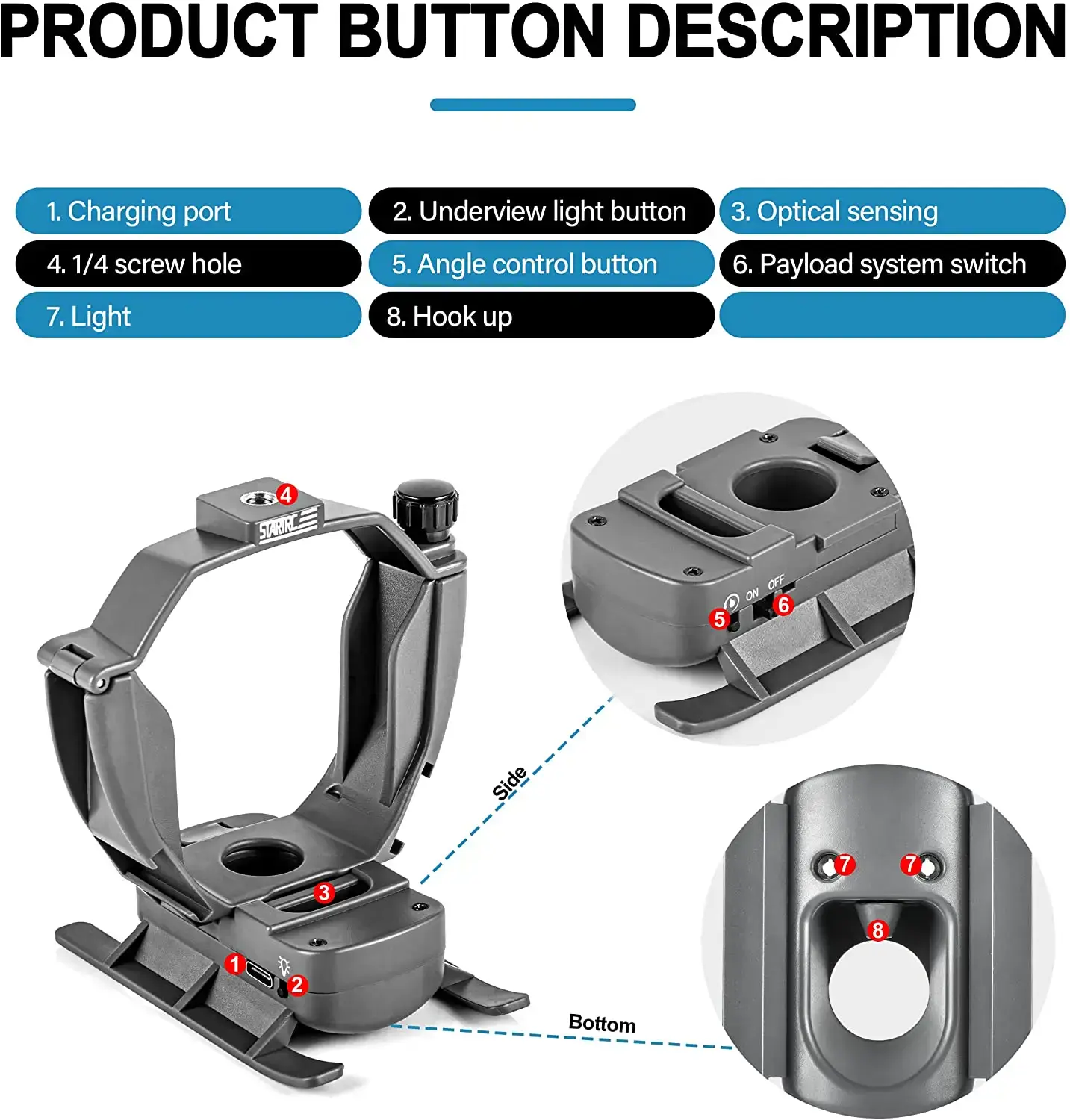 Система сброса груза Landing Gear with Airdrop System for DJI Mavic 3