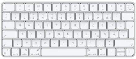 Клавиатура Apple Magic Keyboard with Touch ID for Mac models with Apple silicon [Lightning] - German (MK293D/A)