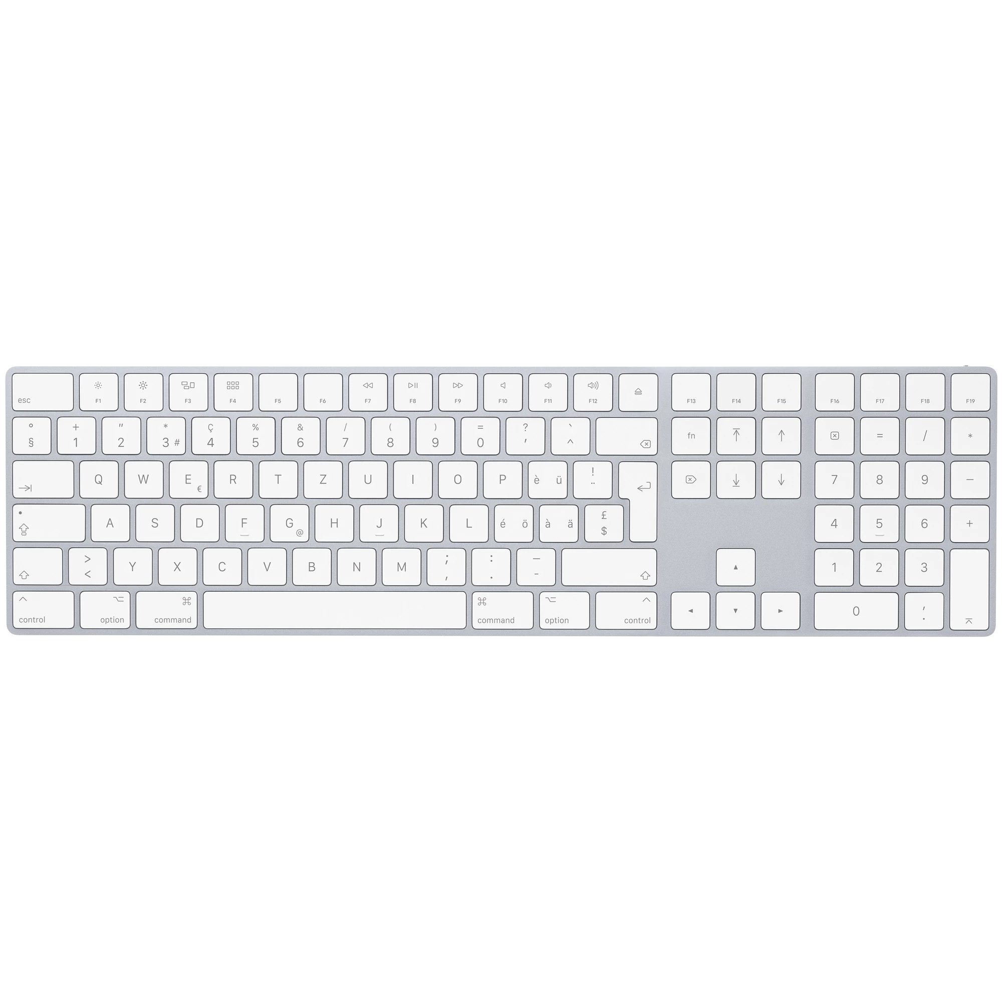 Apple Magic Keyboard with Numeric Keypad - Swiss (MQ052SM/A) | швейцарська розкладка