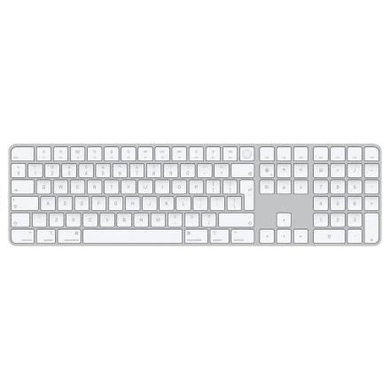 Клавиатура Apple Magic Keyboard with Touch ID and Numeric Keypad for Mac models with Apple silicon [Lightning] - British English - White Keys (MK2C3B/A)