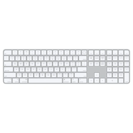 Клавиатура Apple Magic Keyboard with Touch ID and Numeric Keypad for Mac models with Apple silicon [Lightning] - US English - White Keys (MK2C3LL/A)