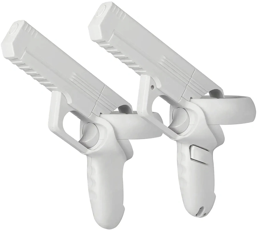 Игровой пистолет Eyglo VR для ручек сенсорного контроллера Oculus Quest 2 - White