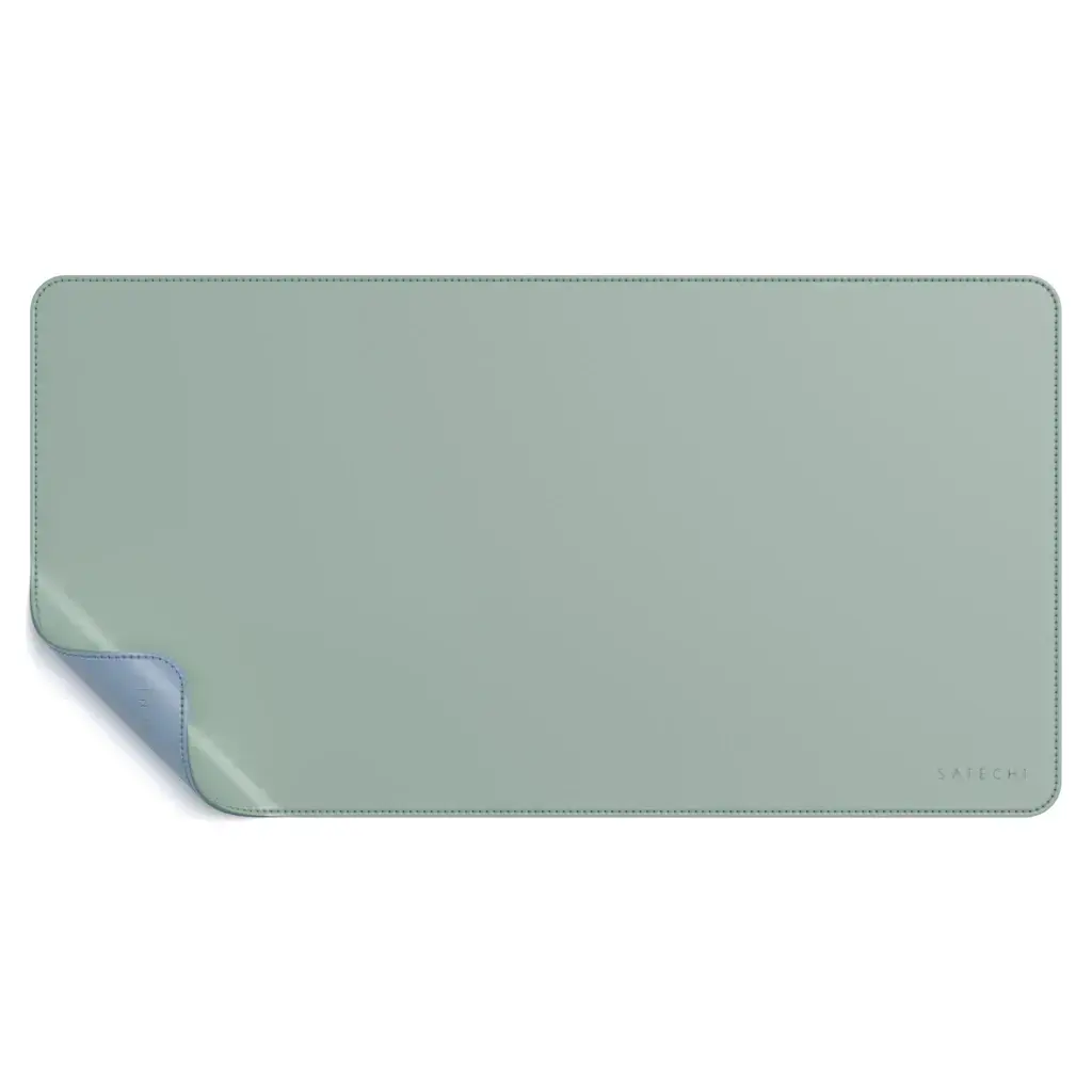 Двосторонній настільний килимок з Еко шкіри Satechi Dual Sided Eco Leather Deskmate Blue/Green (ST-LDMBL)