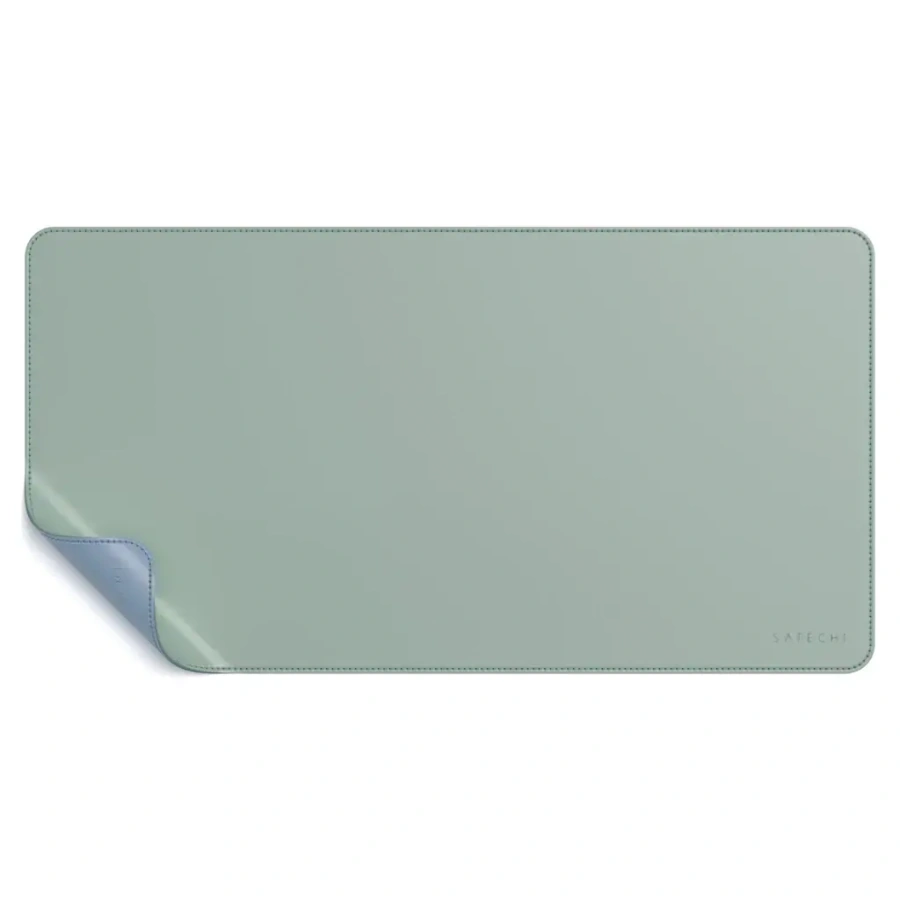 Двусторонний настольный коврик из Эко-кожи Satechi Dual Sided Eco Leather Deskmate Blue/Green (ST-LDMBL)