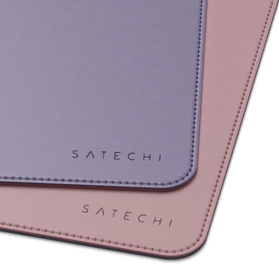 Двусторонний настольный коврик из Эко-кожи Satechi Dual Sided Eco Leather Deskmate Pink/Purple (ST-LDMPV)