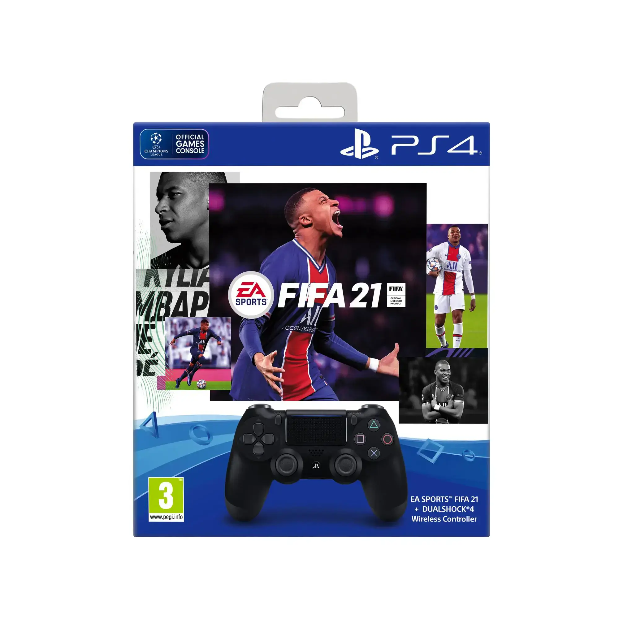 Беспроводной геймпад Sony DualShock 4 V2 Jet Black + FIFA 21 (9835325)