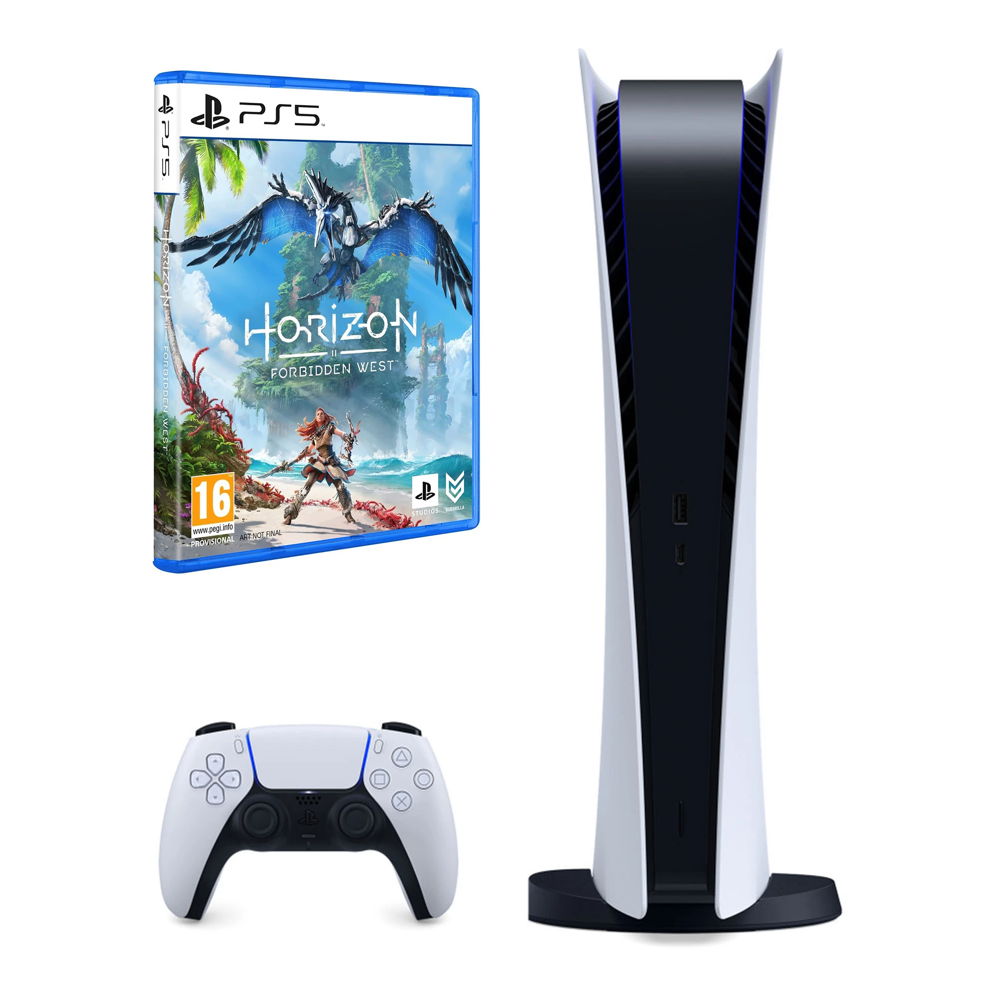 Игровая консоль Sony PlayStation 5 Digital Edition 825GB Horizon Forbidden West Bundle