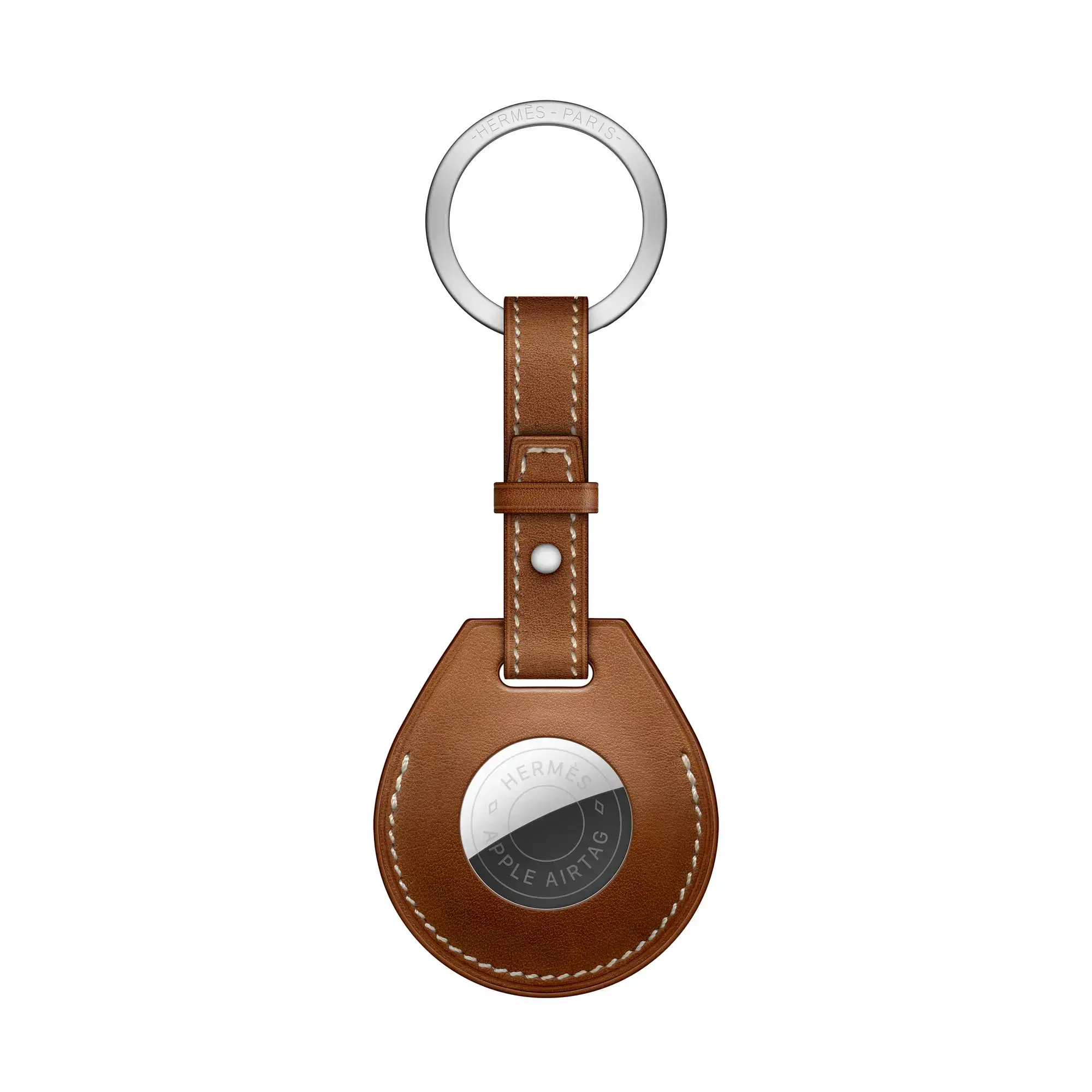 Apple AirTag Hermès Key Ring Fauve (MX872)