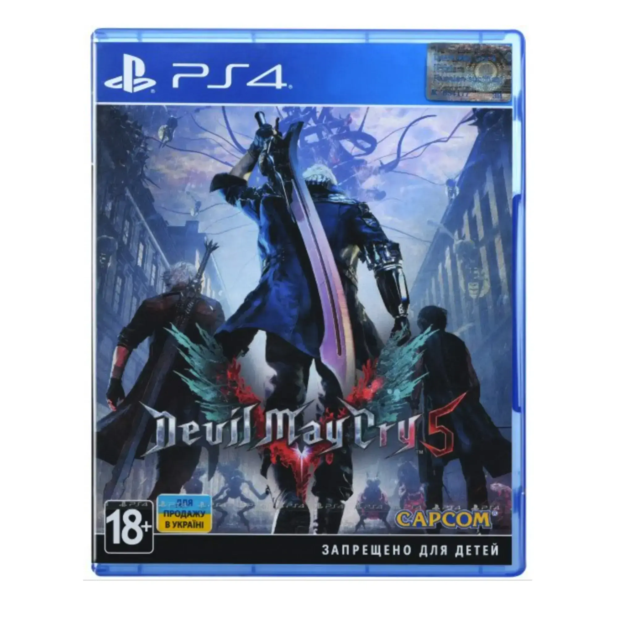 Диск с игрой Devil May Cry 5 для PS4 (русские субтитры)