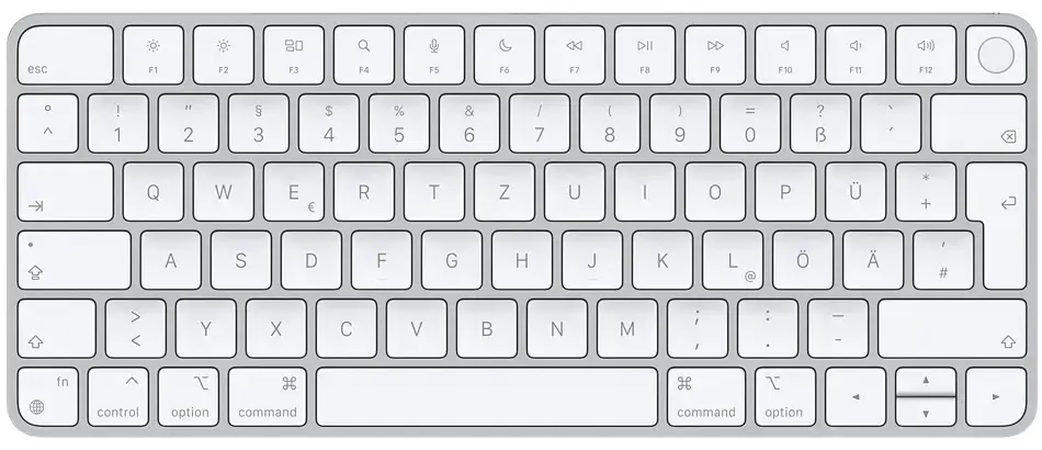 Клавіатура Apple Magic Keyboard with Touch ID for Mac models with Apple silicon [Lightning] - German (MK293D/A)