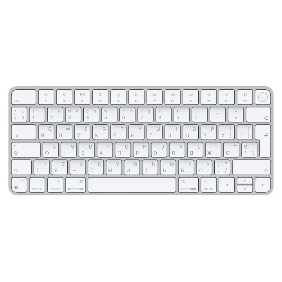 Клавиатура Apple Magic Keyboard with Touch ID for Mac models with Apple silicon [Lightning] - Ukrainian (MK293UA/A)