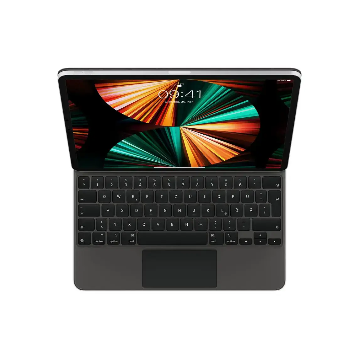 Чохол-клавіатура Apple Magic Keyboard for iPad Air 13" [M2] & iPad Pro 12.9" [3st - 6th generation] - German - Black (MJQK3D/A) | німецька розкладка