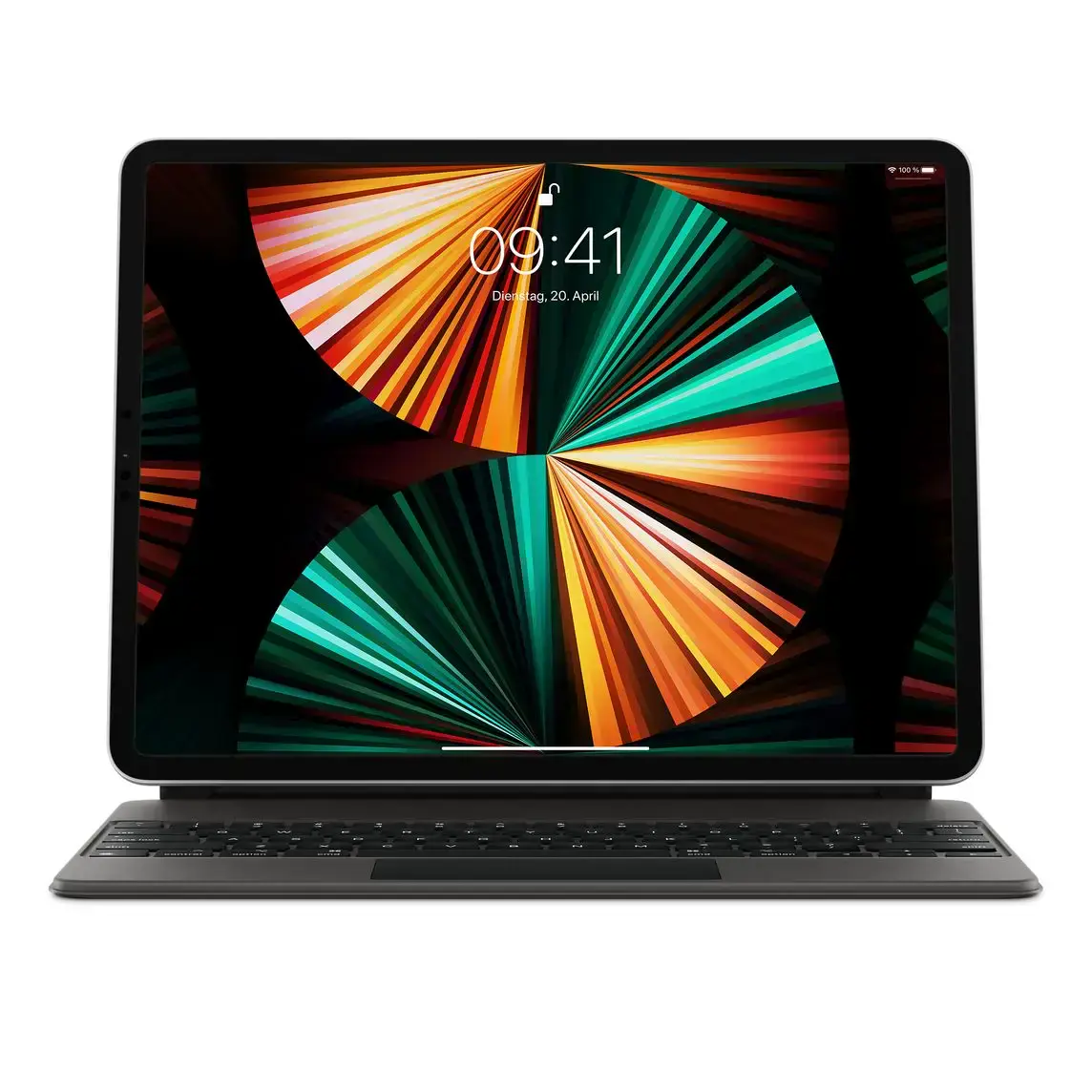 Чохол-клавіатура Apple Magic Keyboard for iPad Air 13" [M2] & iPad Pro 12.9" [3st - 6th generation] - German - Black (MJQK3D/A) | німецька розкладка