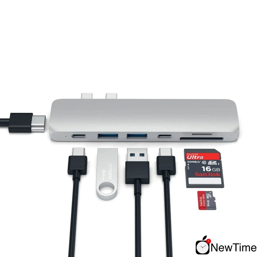 Satechi Aluminum Type-C Pro Hub Silver (ST-CMBPS)