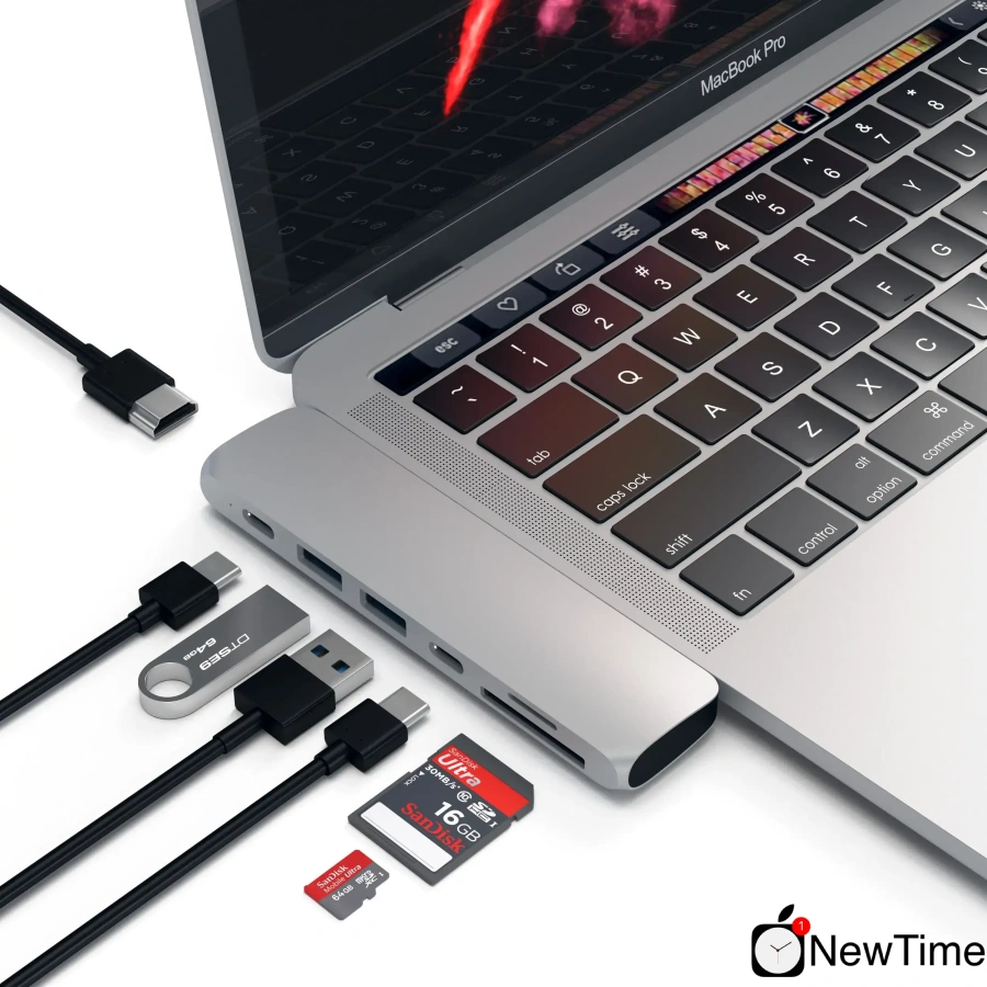 Satechi Aluminum Type-C Pro Hub Silver (ST-CMBPS)