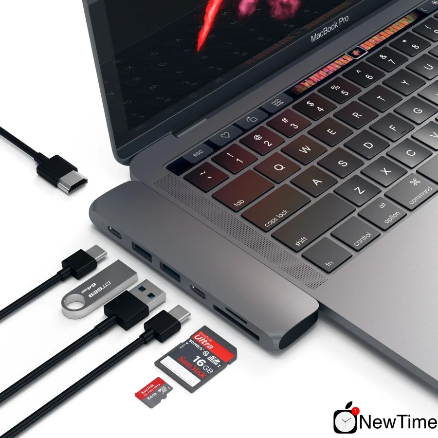 Satechi Aluminum Type-C Pro Hub Space Gray (ST-CMBPM)