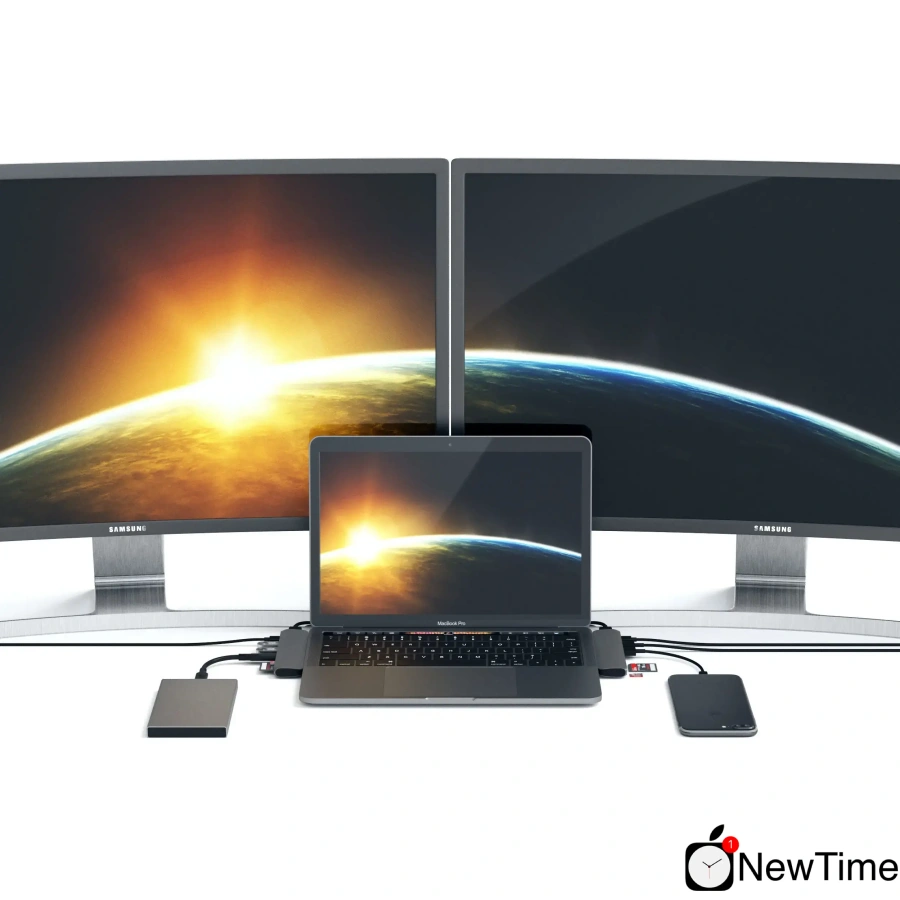 Satechi Aluminum Type-C Pro Hub Space Gray (ST-CMBPM)