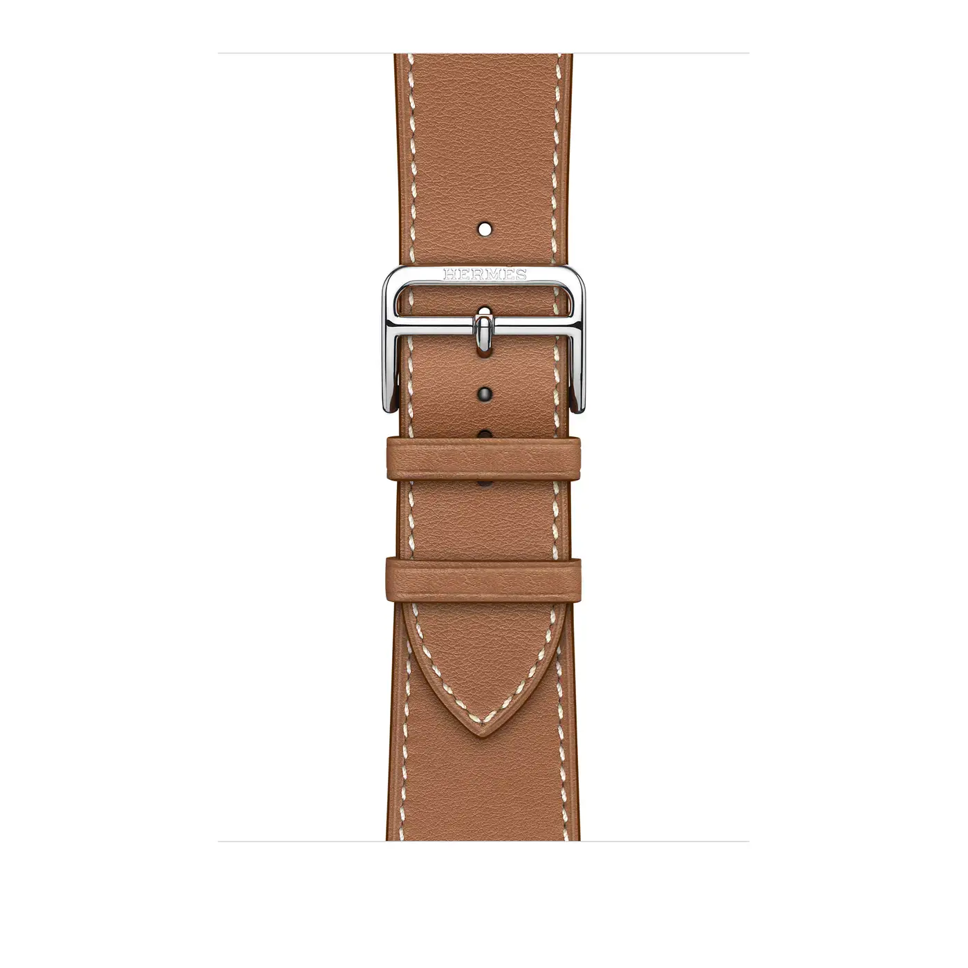 Apple Watch Hermès Series 7 GPS + Cellular 45mm Silver Stainless Steel Case (MKMG3) with Gold Swift Leather (MKGH3)