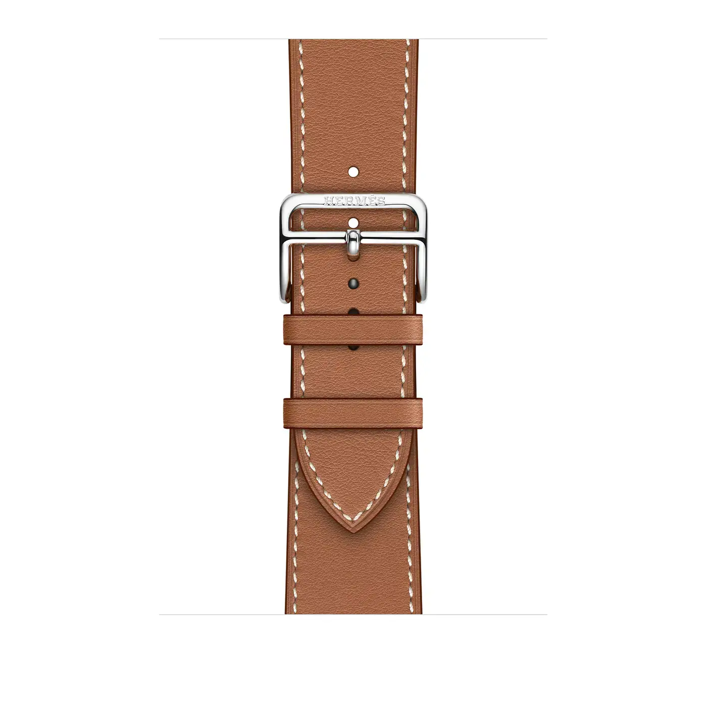 Apple Watch Hermès Series 7 GPS + Cellular 45mm Silver Stainless Steel Case with Gold Single Tour (MKJM3)