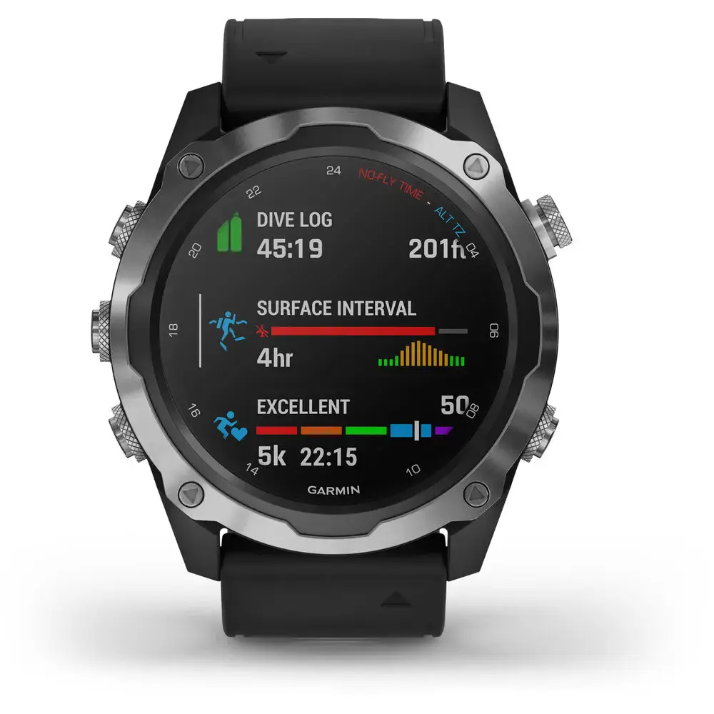 Смарт-часы Garmin Descent Mk2 Stainless Steel with Black Band (010-02132-00)