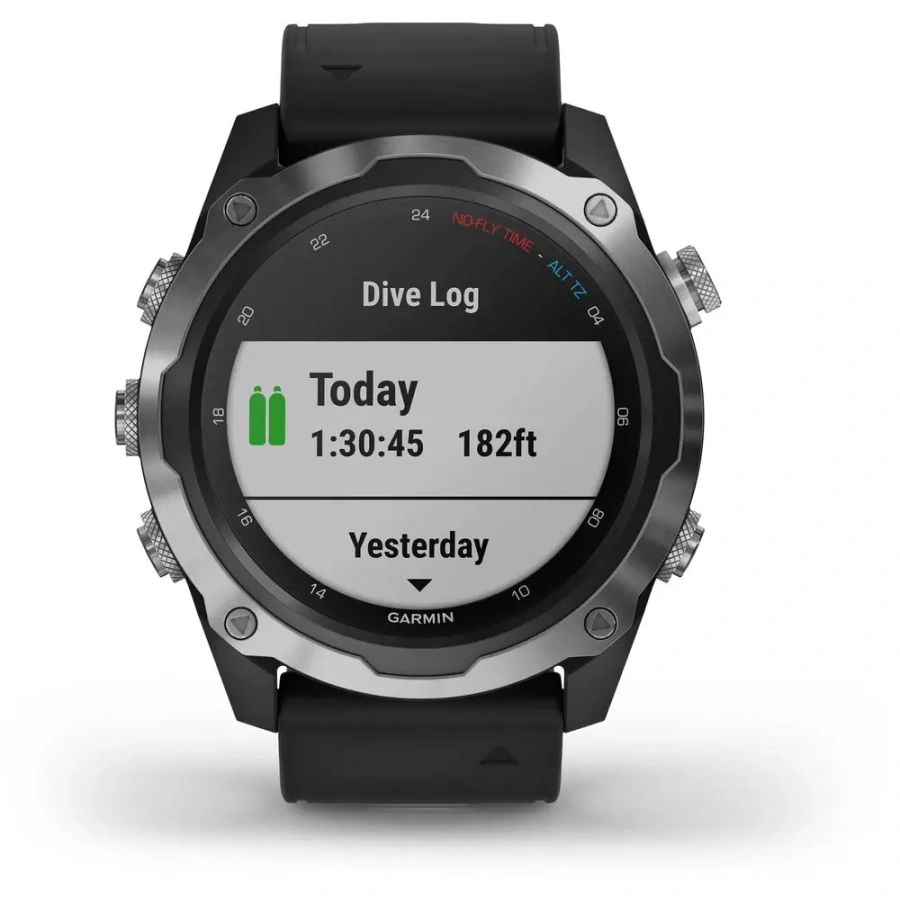 Смарт-годинник Garmin Descent Mk2 Stainless Steel with Black Band (010-02132-00)