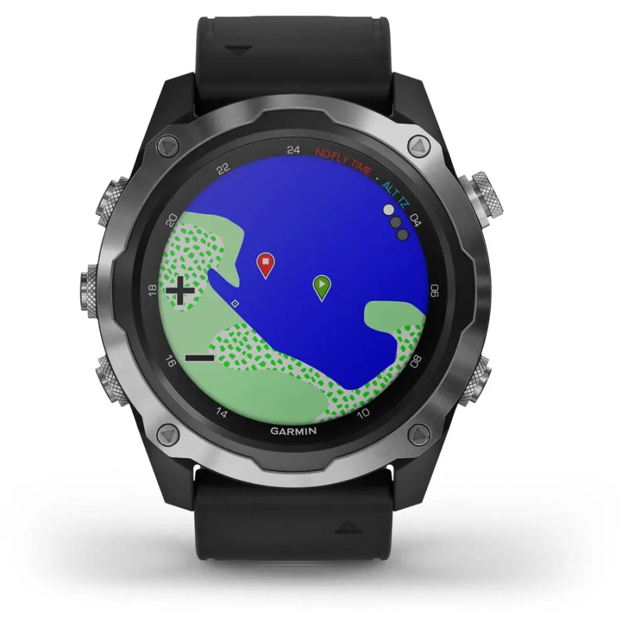 Смарт-годинник Garmin Descent Mk2 Stainless Steel with Black Band (010-02132-00)