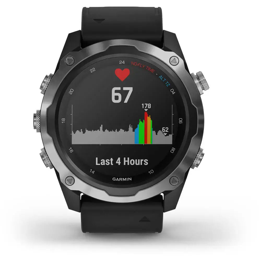 Смарт-часы Garmin Descent Mk2 Stainless Steel with Black Band (010-02132-00)