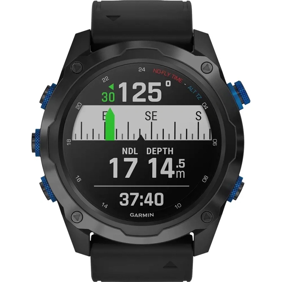 Годинник-навігатор для дайвінгу Garmin Descent Mk2i Titanium Carbon Grey та Titanium Band + датчик T1 (010-02132-12)