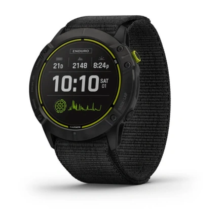 Смарт-годинник Garmin Enduro Carbon Gray Titanium with Black UltraFit Nylon Strap (010-02408-01/11)