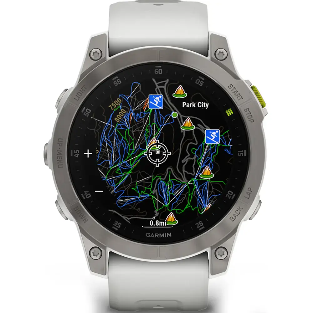 Смарт-часы Garmin Epix (Gen 2) Sapphire - White Titanium (010-02582-20/21)